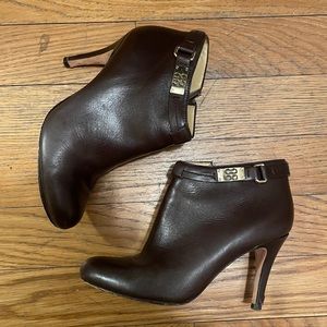 coach biancca brown booties size 8 1/2